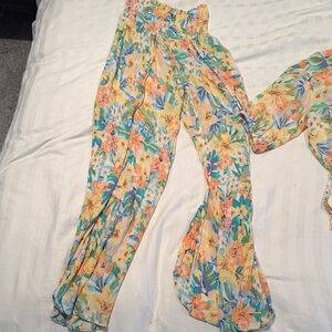 Billabong Wander Soul Women's Floral Pants Size M